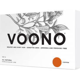 VOONO Henna premium - duże opakowanie - Copper - Naturalna, 500 g