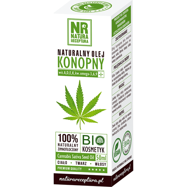 Naturalny olej konopny (data ważności: 2023-12-31)