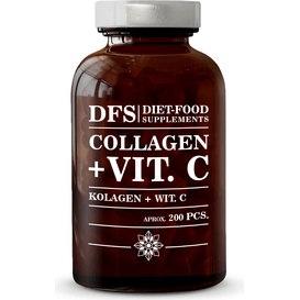 Diet Food Collagen + Vit C 300 mg - Kapsułki, 200 szt.