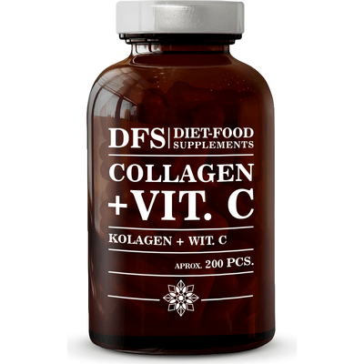 Collagen + Vit C 300 mg - Kapsułki Diet Food