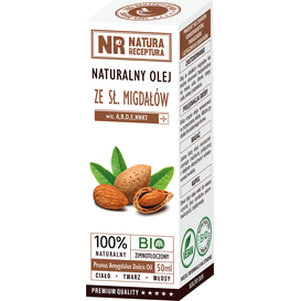 Natura Receptura Naturalny olej ze słodkich migdałów, 50 ml