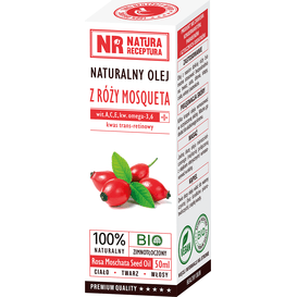 Natura Receptura Naturalny olej z nasion dzikiej róży (data ważności: 2023-06-30), 50 ml