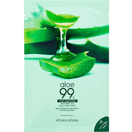 Holika Holika Aloesowa maseczka do twarzy w płachcie - Aloe 99% Soothing Gel Gelee, 23 ml