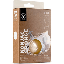 Yasumi Gąbka Konjac z masą perłową dla skóry wrażliwej i dojrzałej - Pearl