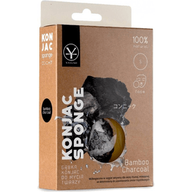 Yasumi Gąbka konjac z bambusem dla skóry trądzikowej - Bamboo Charcoal