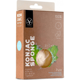 Yasumi Hipoalergiczna gąbka konjac dla skóry wrażliwej i alergicznej - Pure, 1 sztuka