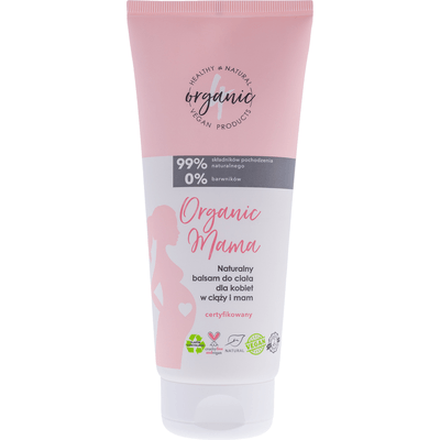 Organic Mama - Naturalny nawilżający balsam do ciała dla kobiet w ciąży i mam 4organic
