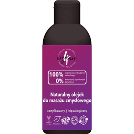 4organic Naturalny olejek do masażu zmysłowego, 100 ml