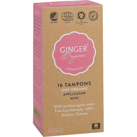 Ginger Organic Tampony z aplikatorem - Mini, 16 szt.