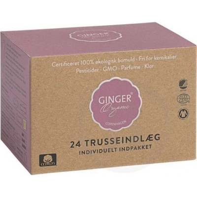 Wkładki higieniczne 24 sztuki Ginger Organic