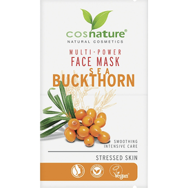 Cosnature Naturalna multi-odżywcza maska do twarzy z rokitnikiem, 2 szt.