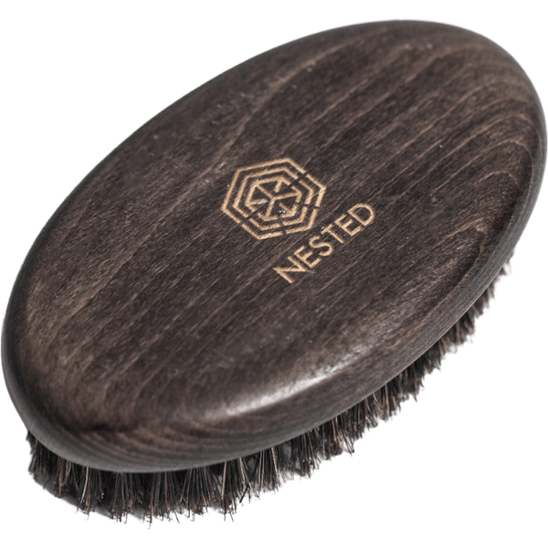 Szczotka do brody z włosiem dzika