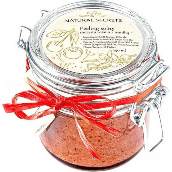 Solny peeling – wiśnia z wanilią