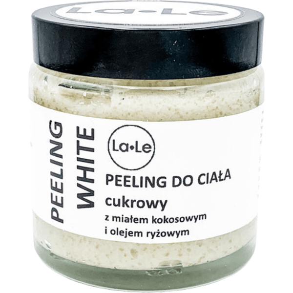 Cukrowy peeling do ciała White z wiórkami kokosowymi