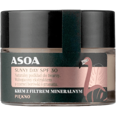 Przeciwsłoneczny krem do twarzy - Sunny Day SPF 30 - 15 ml Asoa