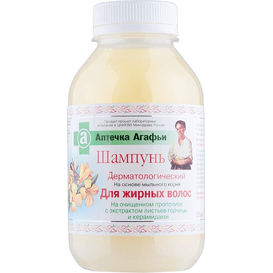 Apteczka Agafii Dermatologiczny szampon dla włosów tłustych, 300 ml