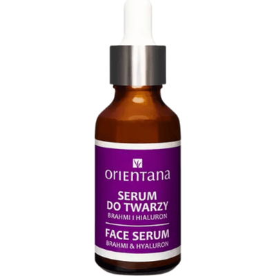 BIO serum do twarzy - Brahmi i kwas hialuronowy Orientana