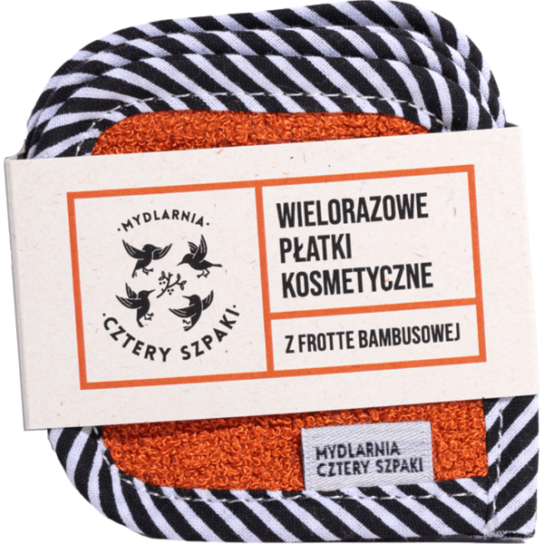 Wielorazowe płatki kosmetyczne z frotte bambusowej