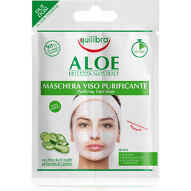 Equilibra Aloesowa oczyszczająca maseczka do twarzy, 2 szt.
