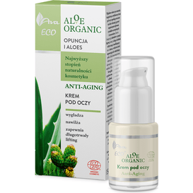 AVA Laboratorium Aloe Organic - Krem pod oczy anti-aging, 15 ml