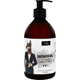 LAQ Doberman - Żel pod prysznic dla mężczyzn 8 w 1, 500 ml