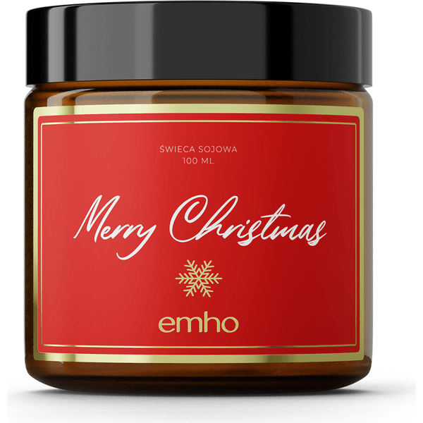 Świeca sojowa Świąteczna Merry Christmas
