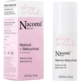 Nacomi Next level - Przeciwzmarszczkowe serum pod oczy z retinolem i bakuchiolem, 15 ml