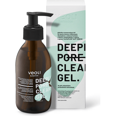 Deeply Pore Cleansing Gel - Głęboko oczyszczający żel do mycia twarzy Veoli Botanica