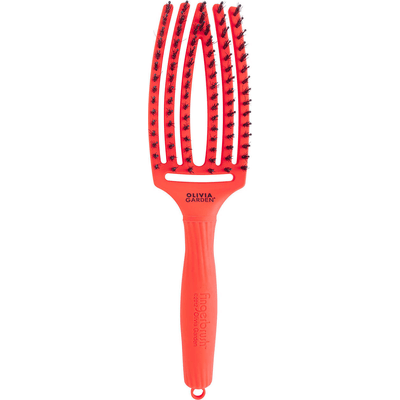 Finger Brush Neon Orange - Szczotka do rozczesywania włosów Olivia Garden