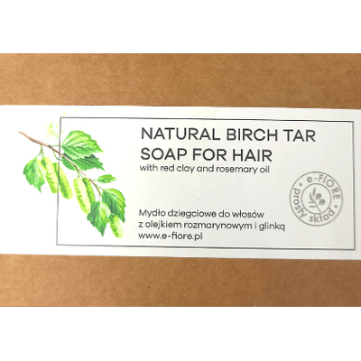 Szampon twardy w kostce - Dziegciowy E-FIORE Szampon twardy w kostce - Dziegciowy E-FIORE