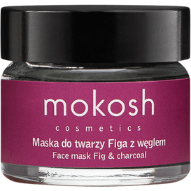 Mokosh Wygładzająco-oczyszczająca maska do twarzy - Figa z węglem - mini, 15 ml