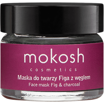 Wygładzająco-oczyszczająca maska do twarzy - Figa z węglem - mini Mokosh