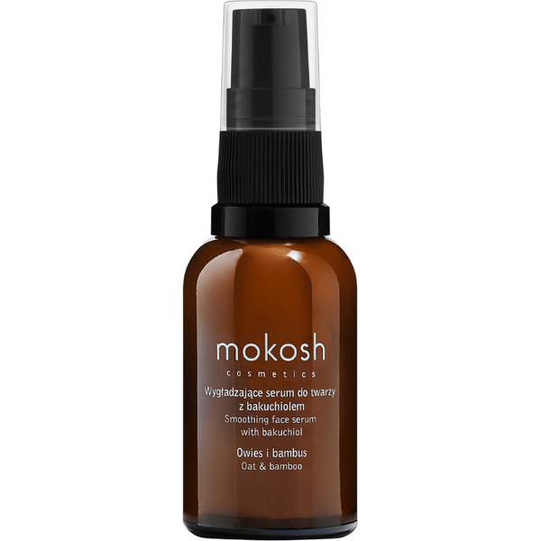 Wygładzające serum do twarzy z bakuchiolem – Owies i bambus