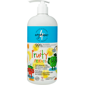 4organic Żel do mycia i kąpieli dla dzieci i rodziny - Fruity, 1 L