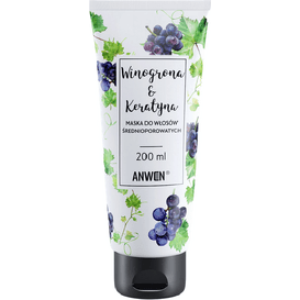 Anwen Maska do włosów średnioporowatych - Winogrona i keratyna, 200 ml
