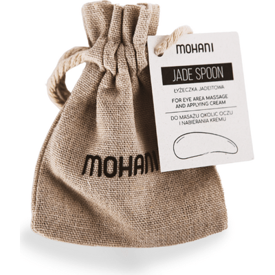 Jadeitowa łyżeczka do masażu okolic oczu i nabierania kremu Mohani