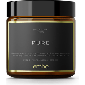 EMHO Świeca sojowa Pure - Bezzapachowa, 100 ml