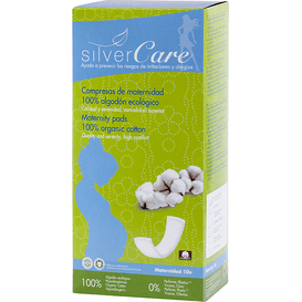 Masmi Podpaski poporodowe 100% bawełny organicznej Silver Care, 10 szt.