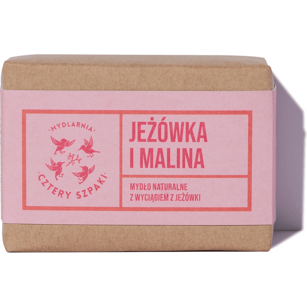 Mydło jeżówka i malina z wyciągiem z jeżówki