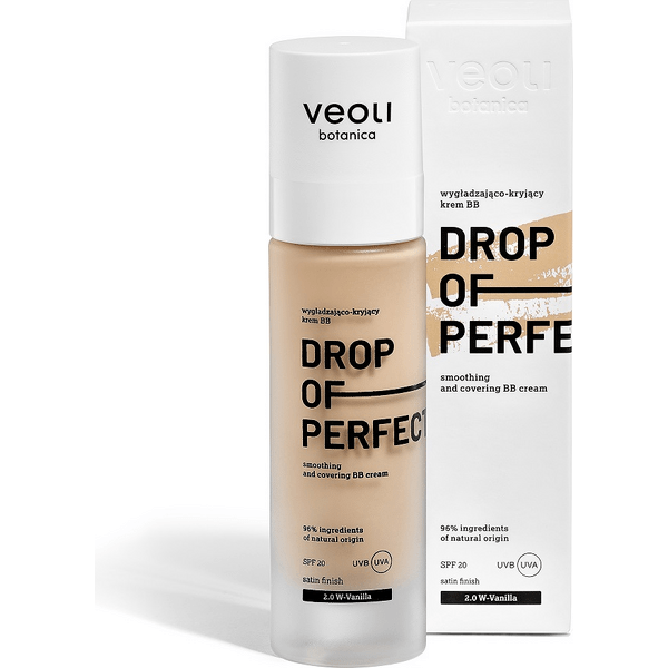 Drop of perfection wygładzająco-kryjący krem BB – odcień VANILLA (2.0 W) (data ważności: 2024-01-31)
