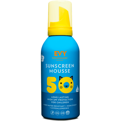 Mus przeciwsłoneczny dla dzieci SPF 50 - Sunscreen Mousse For Children EVY Technology