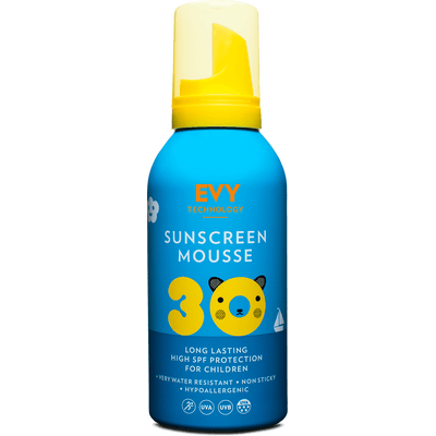 Mus przeciwsłoneczny dla dzieci SPF 30 - Sunscreen Mousse For Children EVY Technology