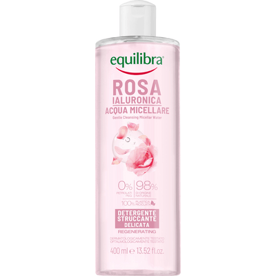 Rosa - Delikatnie oczyszczająca różana woda micelarna do demakijażu Equilibra