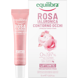 Equilibra Rosa - Różany liftingujący krem pod oczy z kwasem hialuronowym, 30 ml