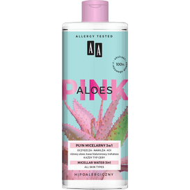 AA Cosmetics Aloes Pink - Płyn micelarny 3w1, 400 ml