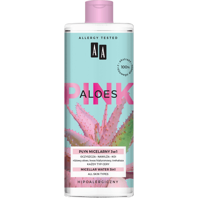 Aloes Pink - Płyn micelarny 3w1 AA Cosmetics