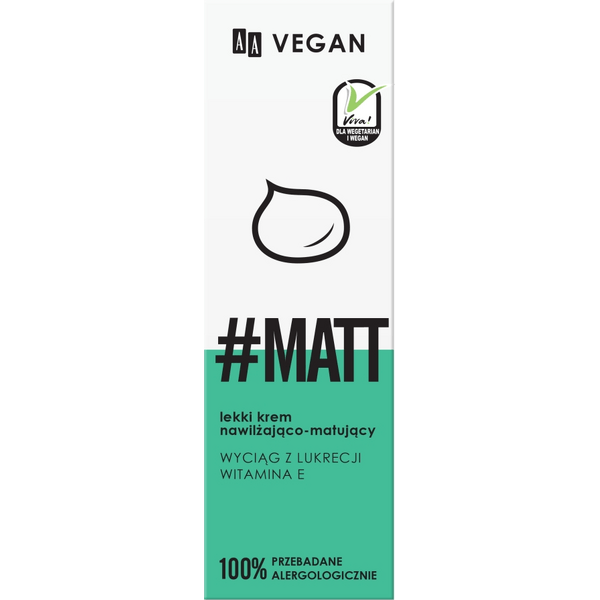Vegan – Krem nawilżająco-matujący