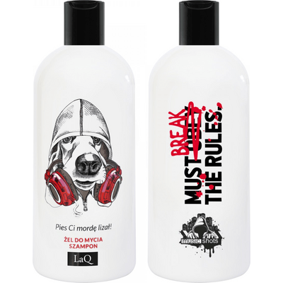 Pies - żel do mycia i szampon 2w1 o zapachu męskich perfum LAQ