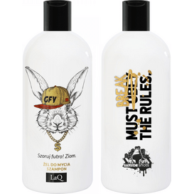 LAQ Królik - żel do mycia i szampon 2w1 o zapachu męskich perfum, 300 ml