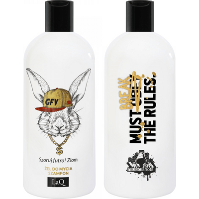 Królik - żel do mycia i szampon 2w1 o zapachu męskich perfum LAQ
